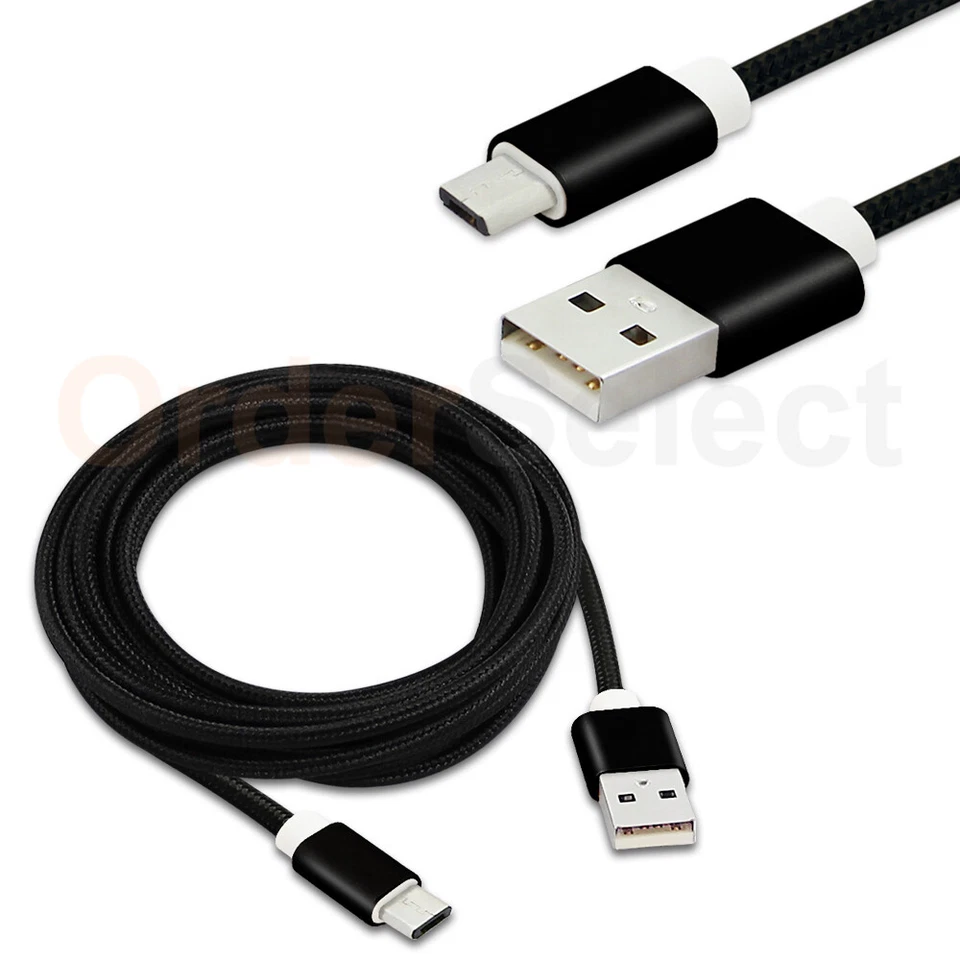 Micro USB 10' Charger Cord for Samsung Galaxy Tab Active 8.0/E/E Lite 7.0/E Nook - Image 1 of 4