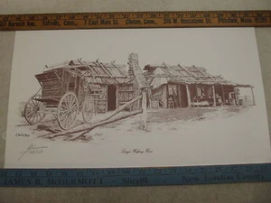 LIMITED EDITION LAWRENCE PRINT LACEY'S HALFWAY HOUSE PENCIL SIGNED 106/600 - Picture 1 of 4