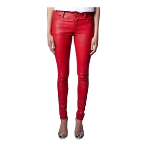 AG Adriano Goldschmied Women's Farrah Skinny Fit style LSS1288 Jeans RED Size 24 - Picture 1 of 9