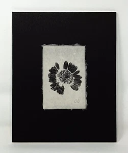 Botanical Print~Art~Handmade Paper~Art Print~Home Decor~Matted Art~Free Shipping - Picture 1 of 6