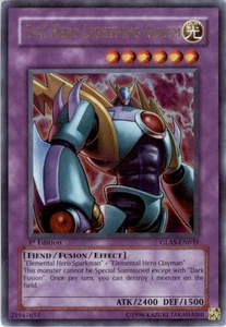 Yugioh Gladiator's Assault Evil Hero Lightning Golem GLAS-EN039 1st Edition - Picture 1 of 2