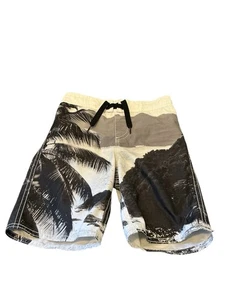 Old Navy beach print Swim Trunks size XS (5) Boys board shorts Pre Love - Picture 1 of 3