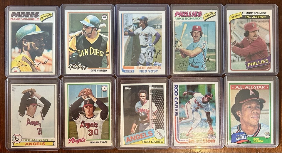 Лот товаров бейсбол великие бейсболисты из 60-х 70-х и 80-х. Лот из 40 карт - Изображение 1 из 4