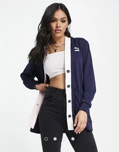 Puma Tennis Club cardigan in navy, Women’s, UK S - Picture 1 of 5