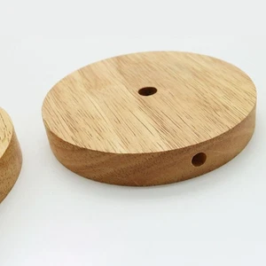 2 pezzi supporto lampada liscia premium multiuso base lampada da tavolo rotonda casa - Foto 1 di 12