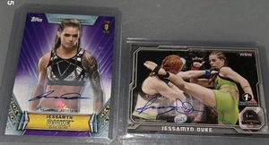 Jessamyn Duke signiert 2014 Topps UFC Champions 1. RC WWE NXT Autogramm +2019 #/99 LOT - Bild 1 von 5