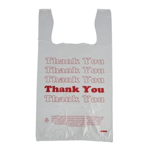 White Thank You Bags Case of 500 - Picture 1 of 2