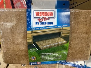 Prestofit Wraparound + plus RV Step Radius Rug 20” Wide Tan (Harvest Gold) New - Picture 1 of 2