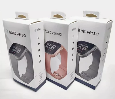 Fitbit Versa Pulseras Inteligentes Monitor de Ritmo Cardíaco para Dormir Cronómetro - Tallas S y L Foto 1 de 4