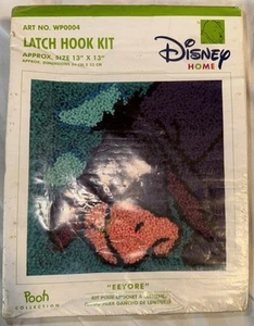 "Kit de gancho de cierre Disney Eeyore 13""x13"" colección Caron Pooh vintage sellado artesanía" - Imagen 1 de 5