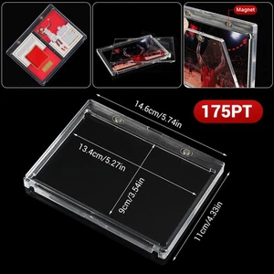 1-5X 175PT Porta Carte Protezione UV Verticale Doppio Libretto Porta Magnetico - Foto 1 di 12