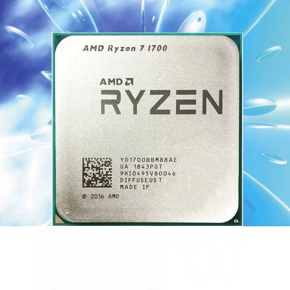 AMD Ryzen R7-1700 3.0GHz 8-Core 16-Threads Socket AM4 CPU Processors- - Image 1 of 1