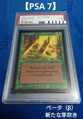 MTG Regrowth PSA 7 NM 1993 Beta English Vintage Green Spell Rare #β Classic - Image 1 of 4