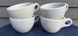 Juego de 4 tazas de café de té Buffalo China de alta resistencia azul pálido vintage - Imagen 1 de 4