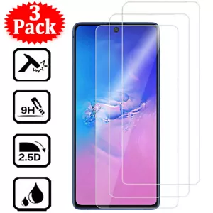 3Pcs Tempered Glass Screen Protector For Samsung Galaxy S10 Note 10 Lite Note 20 - Picture 1 of 9