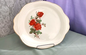 Universal Potteries American Beauty Rose Cookie Platter - Picture 1 of 24