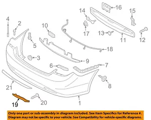 HYUNDAI OEM 11-13 Sonata-Bumper Trim-Reflector Right 924063S000 - Foto 1 di 2