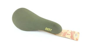 NEW ODYSSEY CHASE HAWK TRIPOD SEAT BMX ARMY GREEN MICROFIBER SADDLE BIKE BICYCLE - Picture 1 of 4