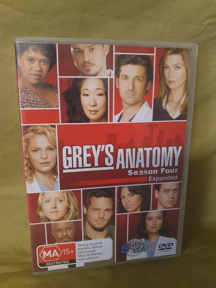 Grey's Anatomy, Season 4, DVD, R4, VGC!! FREE POSTAGE!! - image 1 of 1