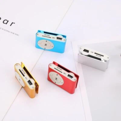 (h)Lecteur MP3 Avec Clip Lecteur MP3 Rechargeable Couleur Vive USB2.0 3.5mm - Photo 1/3