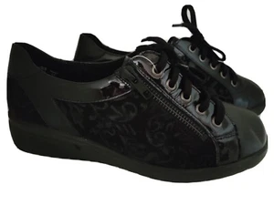 Solidus Damen Schnürschuhe Weite M Halbschuhe Größe 3 1/2 schwarz - Bild 1 von 4