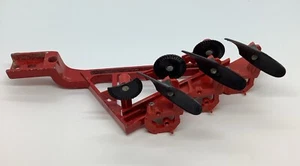 Vintage 70s ERTL Blade Come Along Plow For Truck Red Diecast 1/16 Scale USA - Picture 1 of 5