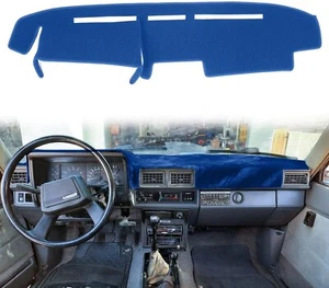 Blue Dashboard Cover Mats Anti-Glare Non-Slip Fits 84-88 4Runner Pickup - Picture 1 of 6