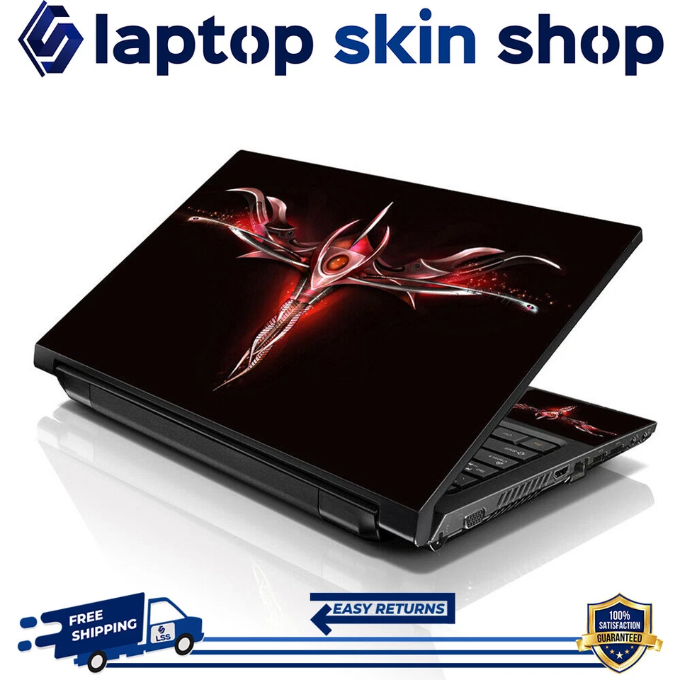 Laptop Skin Sticker Notebook Decal Red Sign for Apple Asus Dell HP 13-16 Inch - Image 1 of 4