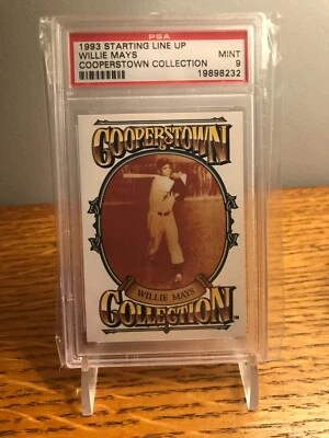 1993 Willie Mays Kenner Starting Lineup Cooperstown Collection Graded PSA 9 MINT - Image 1 of 2