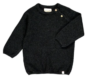 ME & HENRY  Shoulder Button Sweater - Charcoal-  NWT Boys 8/9 - Picture 1 of 3