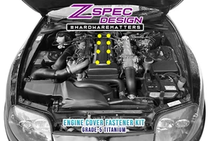 ZSPEC Engine Cover Fastener Kit for '93-02 Toyota Supra MKIV, Titanium - Picture 1 of 9
