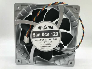 Ventilador 1 PIEZA SANYO 9SG1212P1G01 12038 12CM DC 12V 4A 4 pines - Imagen 1 de 3