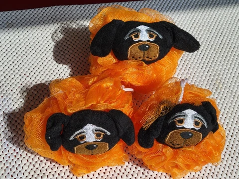 3  Tennessee Volunteers Bath Loofah Mascot NFL  Scrubby Pouf FAN GIFT New orange Cover
