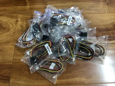Lot Of (10) Power SATA to 4 Pin Mini Molex Adapter Cable 1700018785 - Изображение 1 из 2