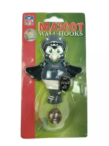 SEATTLE SEAHAWKS MASCOT WALL HOOK NFL OFFICIALLY LICENSED PRODUCT SC SPORTS A3 Cover