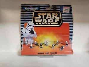 Vintage Galoob 1997 Micro Machines Star Wars Imperial Scout Troopers - Picture 1 of 3