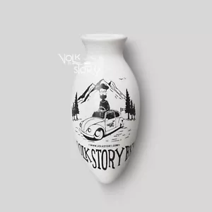 VW VOLKSTORY CERAMIC VINTAGE FLOWER BUD VASE DASHBOARD BUG BUS BEETLE - Picture 1 of 5
