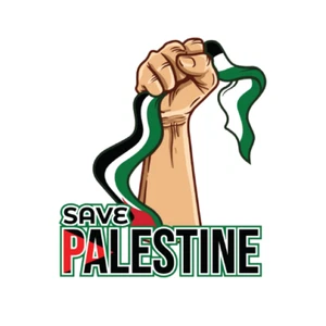 Free Palestine Save Gaza Circle Vinyl-Aufkleber - Autoaufkleber & Fensteraufkleber - Bild 1 von 1