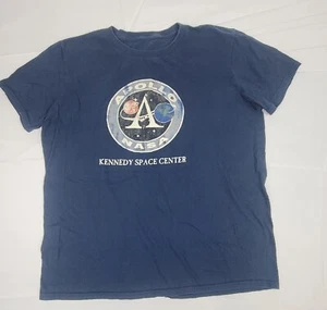 Apollo NASA Kennedy Space Center T-Shirt Herren Large. Vintage T-Shirt dunkelblau - Bild 1 von 5