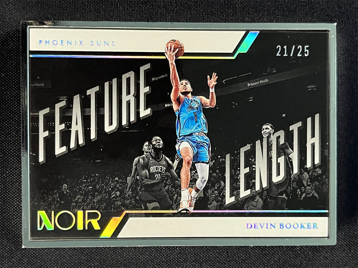2022-23 Panini Noir Basketball Devin Booker #263 Feature Length Suns SSP /25