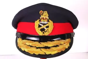 Segunda Guerra Mundial Ejército Británico Mayor General Visera Sombrero Oro Trenza Gorra Militar 59cm LGE - Imagen 1 de 5