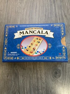 Solid Wood Mancala Game - Classic Strategy Board Game - Picture 1 of 8