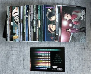 1995 SkyBox Star Trek: The Next Generation Season Three Trading Cards Base Set - Picture 1 of 1