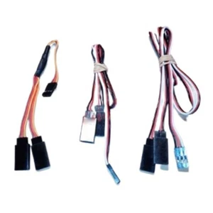 2/10pcs 100mm-500mm Servo Extension Cables RC Male Double Female Lead Y Splitter - Picture 1 of 13