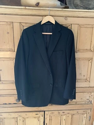 Blazer para hombre Neiman Marcus negro 100 % cachemir talla 44 regular Foto 1 de 4