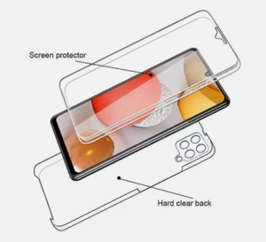 Funda delantera y trasera transparente 360 a prueba de golpes para Samsung Galaxy S25 A16 A26A36 - Imagen 1 de 6