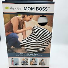Itzy Ritzy Mom Boss 4-in-1 Multi Use Cover, BRAND NEW SEALED Black/White Stripe 