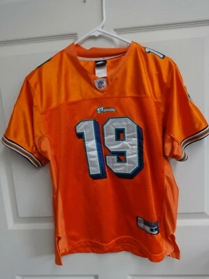 EUC NFL Reebok Miami Dolphins Brandon Marshall # 72 Replica Jersey Women L - Image 1 of 4