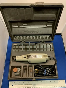 Vintage Sears Lil Crafty Rotary Tool Model 758.25161 With Case & Bits - Picture 1 of 15
