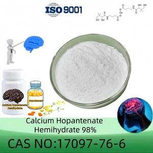 Polvo hemihidrato de hopantenato de calcio, pureza 98%, 5g/10g/20g, CAS 17097-76-6 - Imagen 1 de 6